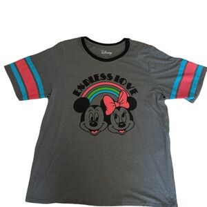 Mad Engine Disney Mickey Minnie Mouse Endless Love Graphic T-shirt 2 X